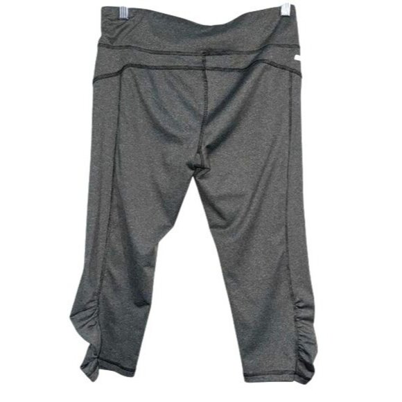 Danskin Now Womens Gray Ruched Capri Leggings Size M - Picture 8 of 11